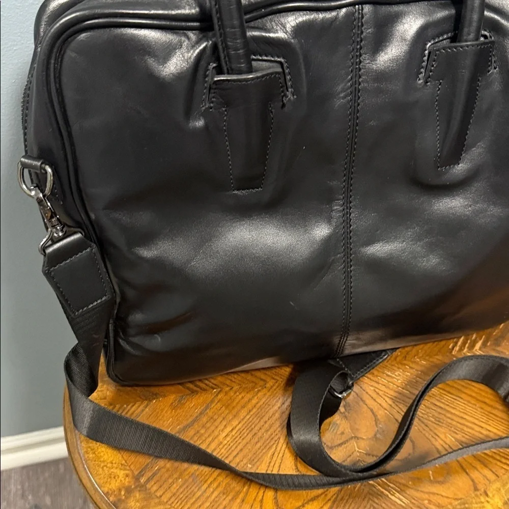 Black Leather Men's Bag